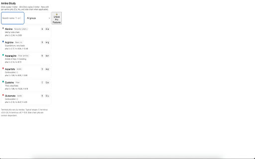 Amino Study Popover screenshot 1