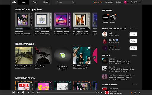 Amply - SoundCloud Classic Theme & Settings screenshot 1
