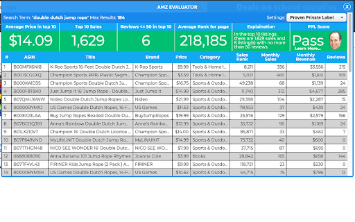 AMZ Evaluator screenshot 1