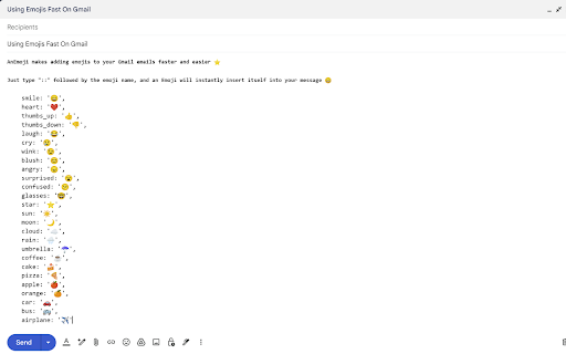AnEmoji:For Gmail Emoji Users screenshot 1