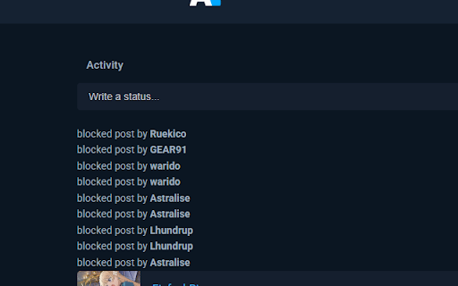 Anilist soft blocker screenshot 1