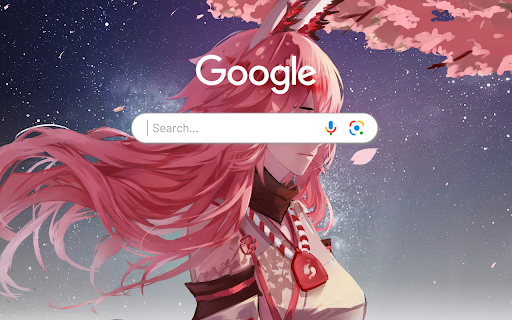 Anime Girl Pink Hair Yae Sakura Honkai Impact 3rd - Anime Theme screenshot 1