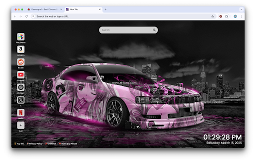 Anime JDM Wallpaper New Tab screenshot 1