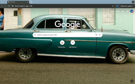 antique blue car screenshot 1