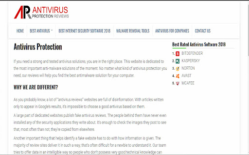 Antivirus Protection Reviews screenshot 1