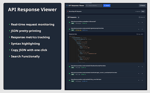 API Response Viewer screenshot 1