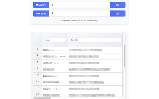 Apollo.io Data Scraper | Auto Formatted CSV Export for Apollo screenshot 1