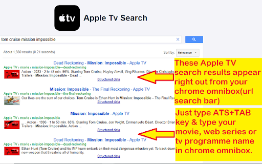 Apple TV Search screenshot 1