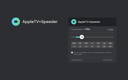 Apple TV Speeder: adjust playback speed screenshot 1