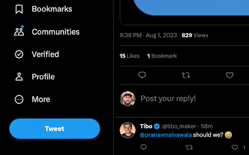 applytweet screenshot 1