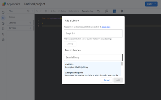 Apps Script Libraries screenshot 1