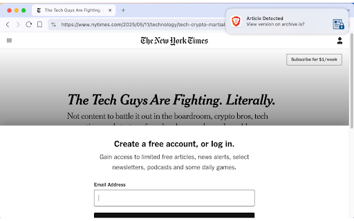 Archive This screenshot 1