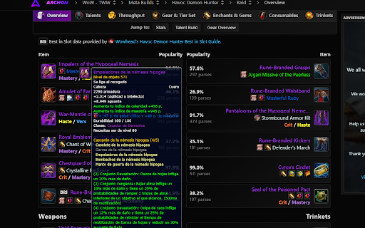 Archon Wowhead Multi-Language screenshot 1