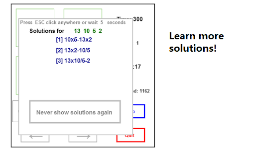 Arithmetic 1064 Test screenshot 1