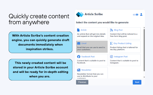 Article Scribe screenshot 1