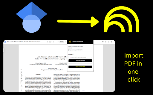 ArXiv to NotebookLM screenshot 1