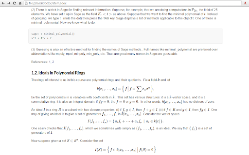 Asciidoctor.js Live Preview screenshot 1