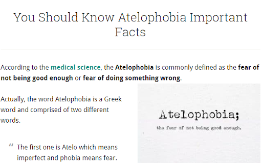 Atelophobia Blog screenshot 1