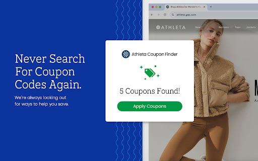 Athleta Coupon Finder - Latest Coupons & Best Deals screenshot 1