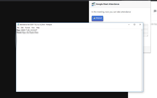 Attendance for Google Meet™ screenshot 1