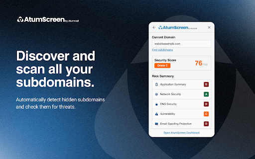 AtumScreen - Cyber Risk Scanner screenshot 1