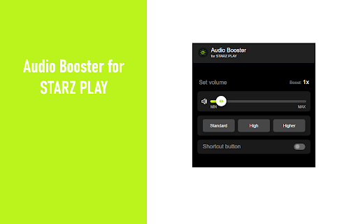 Audio Booster for STARZ PLAY screenshot 1