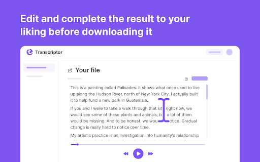 Audio SpeechScribe: Audio to Text screenshot 1