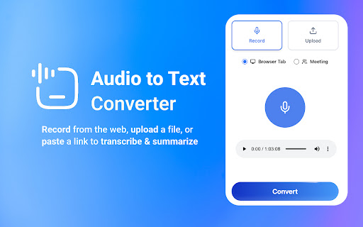 Audio to Text Converter screenshot 1