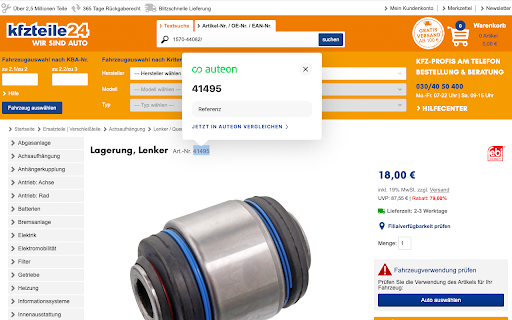 auteon Browser Plugin screenshot 1