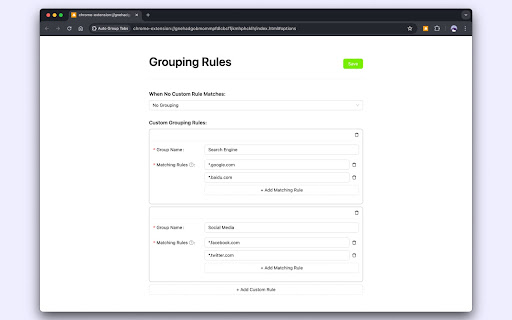 Auto Group Tabs screenshot 1