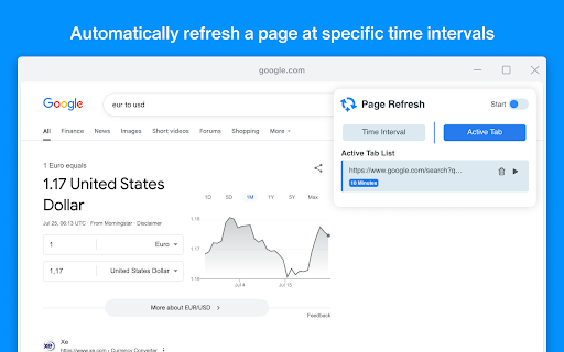 Auto refresh page - reload page screenshot 1