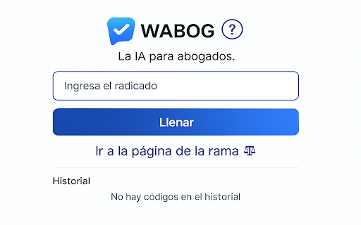 Autocompletado Rama Judicial screenshot 1