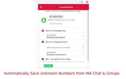 autoKontacts - Auto Contacts Saver for Messenger screenshot 1