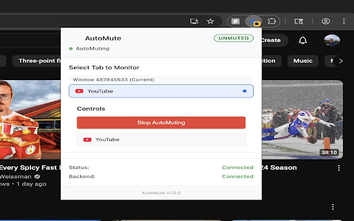 AutoMute screenshot 1