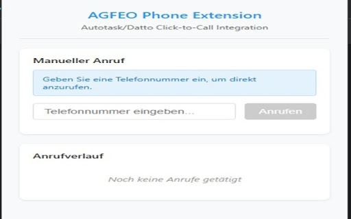 Autotask AGFEO Phone Integration screenshot 1