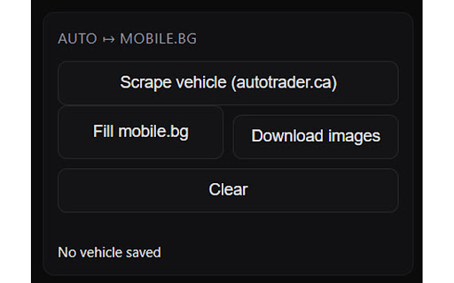 AutoTrader Vehicle Scraper screenshot 1