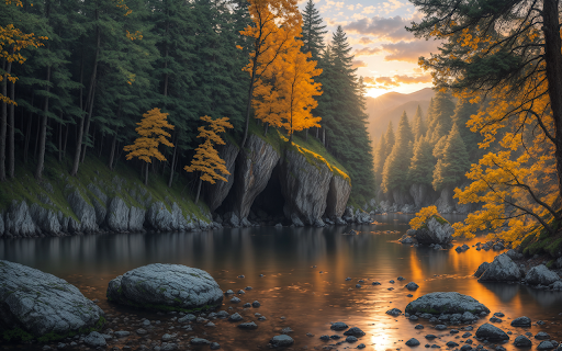 Autumn in the mountains screenshot 1