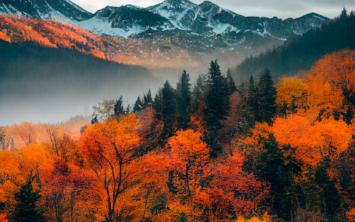 Autumn in the mountains Wallpaper screenshot 1