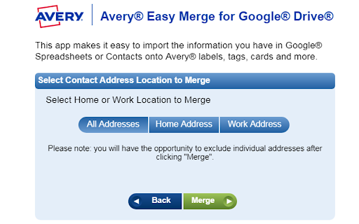 Avery Easy Merge screenshot 1