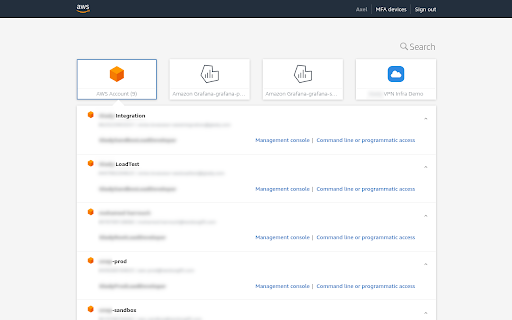 AWS SSO Auto-Expand Accounts screenshot 1