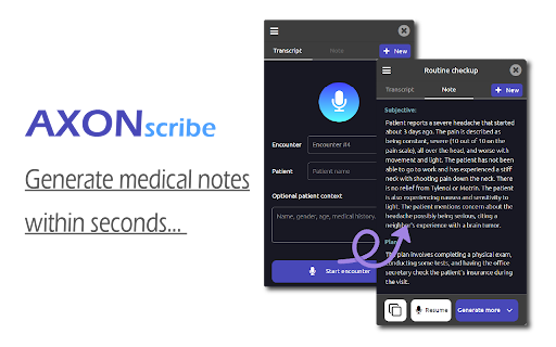 AXONscribe screenshot 1