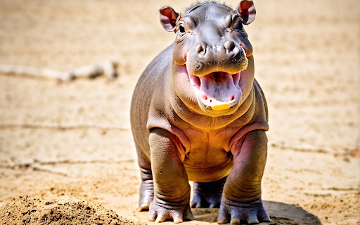 Baby hippo screenshot 1