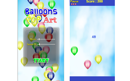 Balloons Pop Art screenshot 1