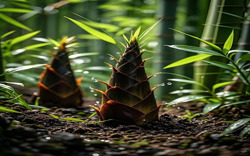 Bamboo shoot wallpaper screenshot 1
