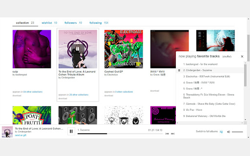 Bandcamp Streamer screenshot 1