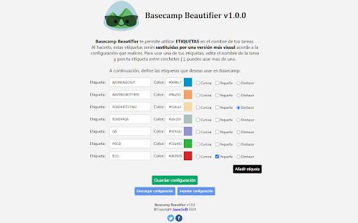 Basecamp Beautifier screenshot 1