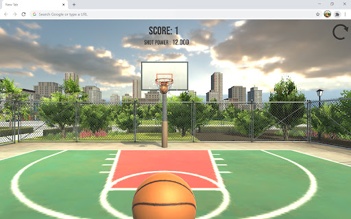 Basketball Court Dunk Shoot Game screenshot 1