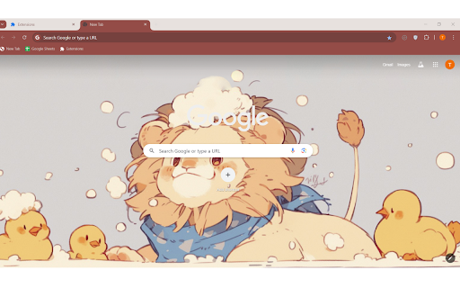 Bath time Animal Cute lion by @musitsune screenshot 1