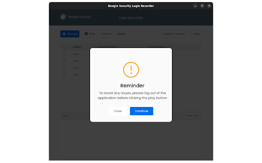Beagle Sequence Record screenshot 1