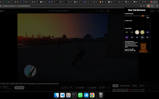 Bear Tab Dimmer screenshot 1